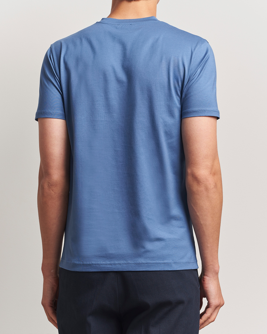 Herr | T-Shirts | Sunspel | Riviera Midweight T-Shirt Soft Denim