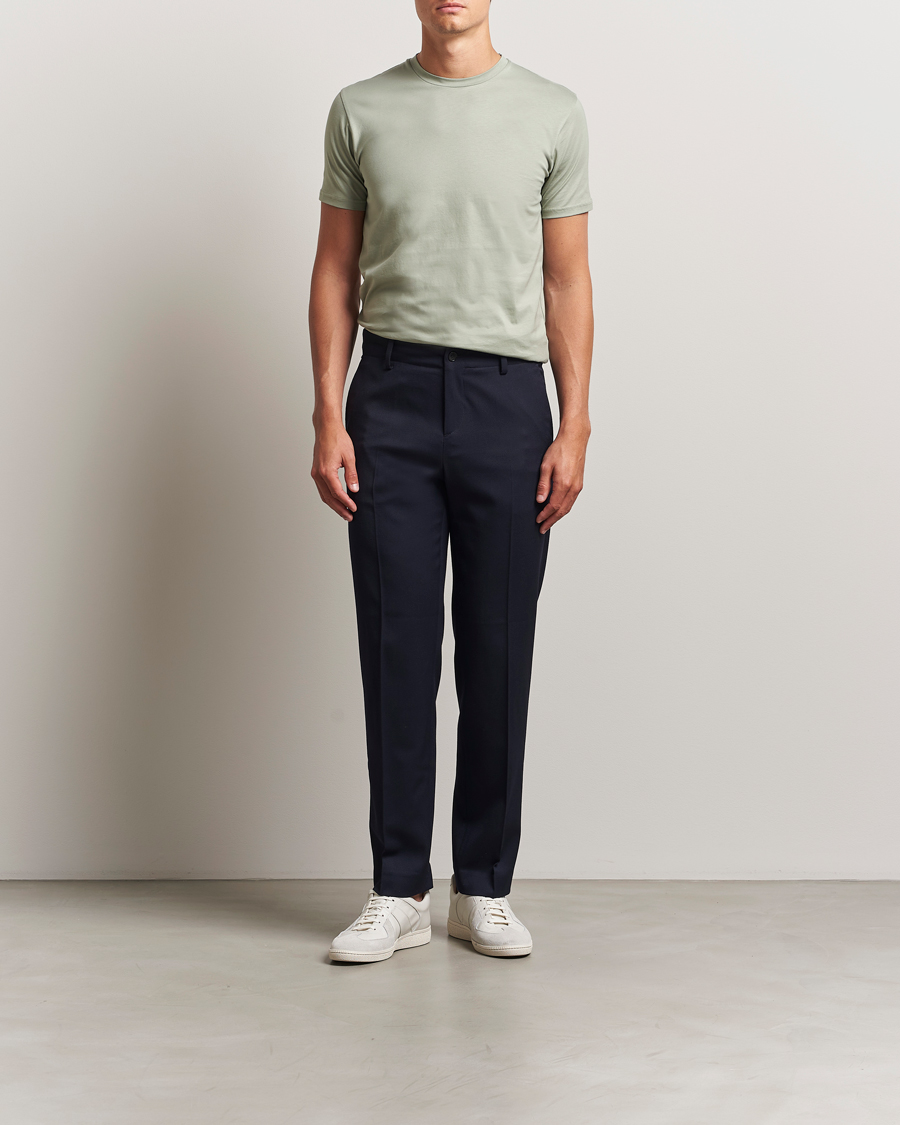 Herr | T-Shirts | Sunspel | Riviera Midweight T-Shirt Pastel Green