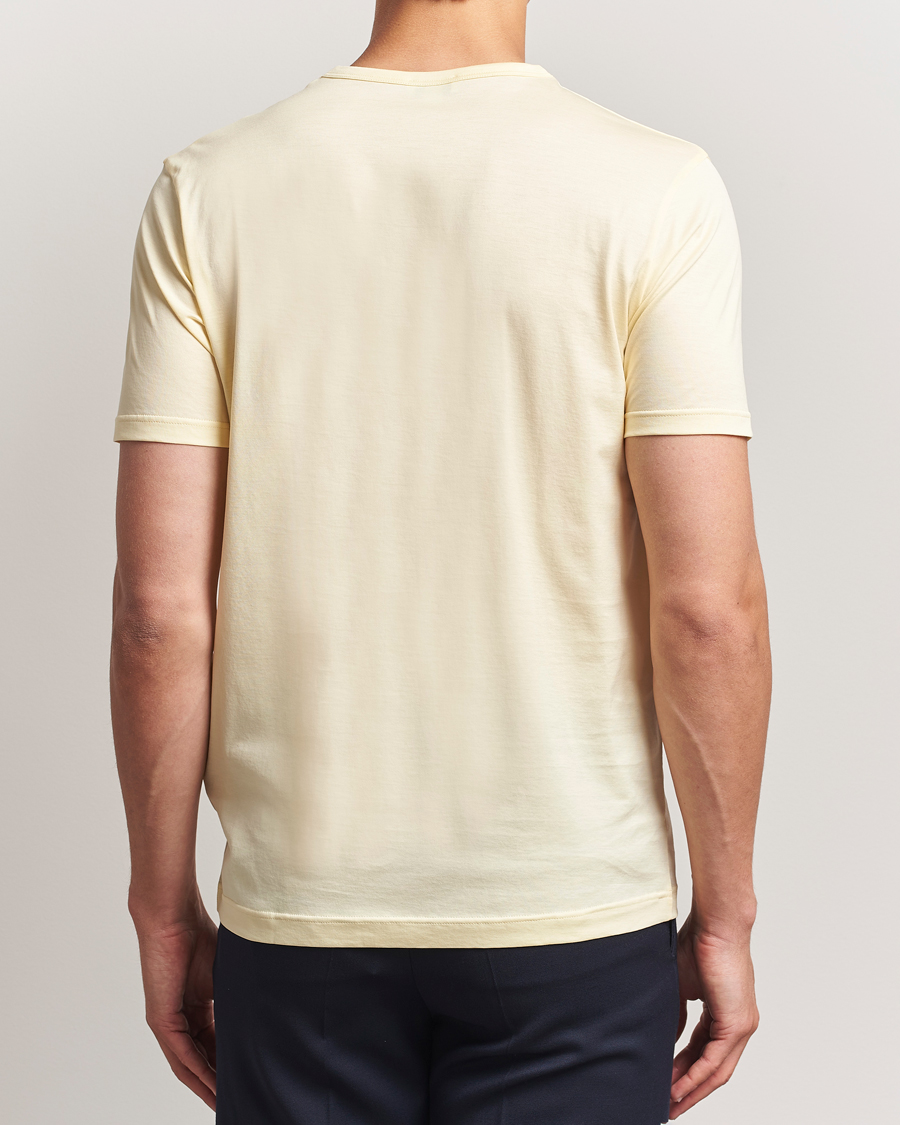 Herr | T-Shirts | Sunspel | Crew Neck Q82 Cotton T-Shirt Buttermilk