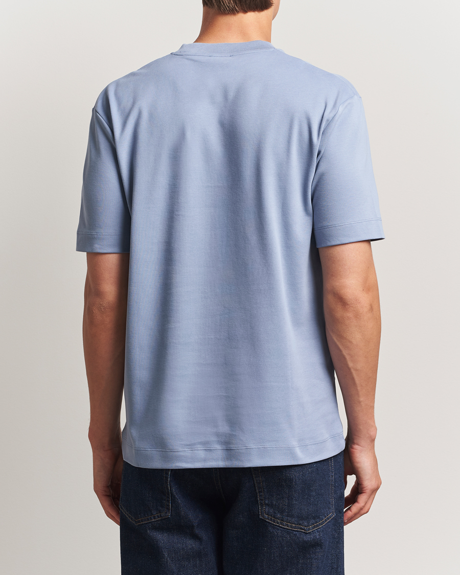 Herr | T-Shirts | Sunspel | Heavy Weight Supima Cotton T-Shirt Vintage Blue