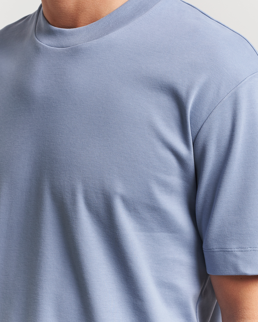 Herr | T-Shirts | Sunspel | Heavy Weight Supima Cotton T-Shirt Vintage Blue