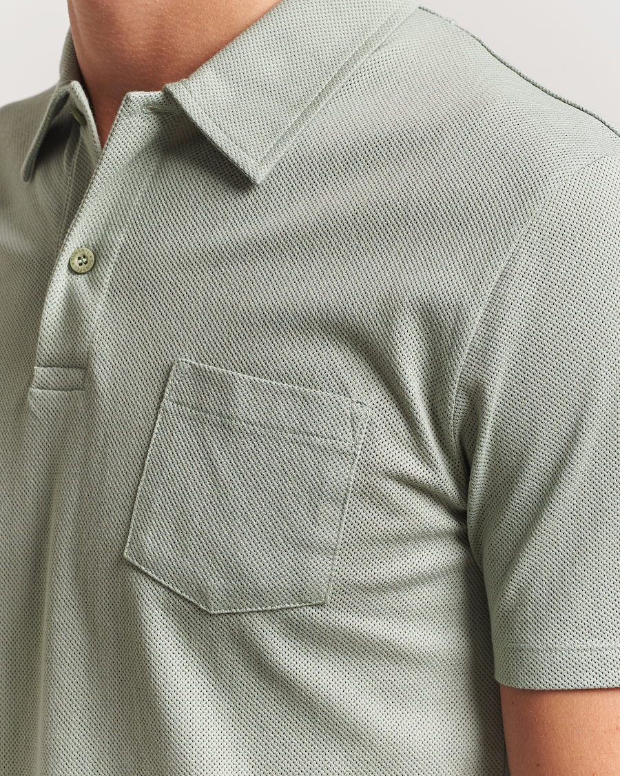 Herr | Pikéer | Sunspel | Riviera Polo Shirt Pastel Green