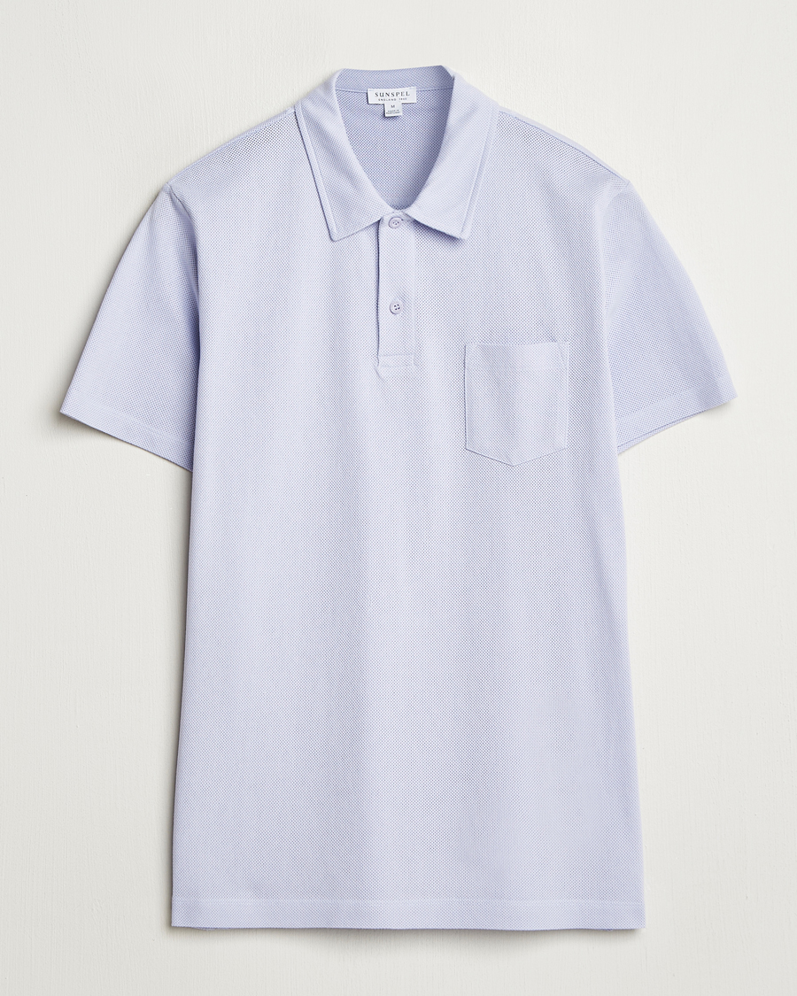 Herr | Pikéer | Sunspel | Riviera Polo Shirt Pale Lilac