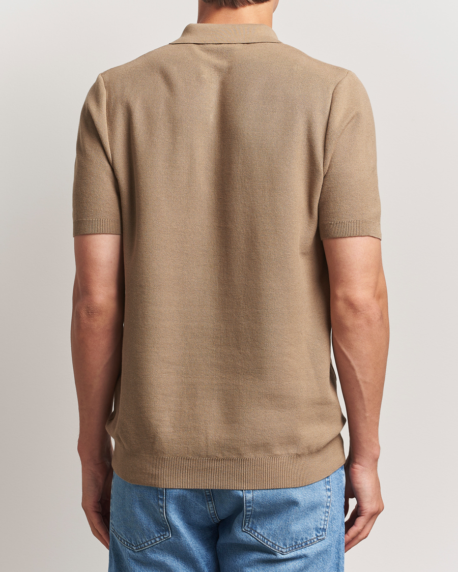 Herr | Pikéer | Sunspel | Fine Texture Polo Dune