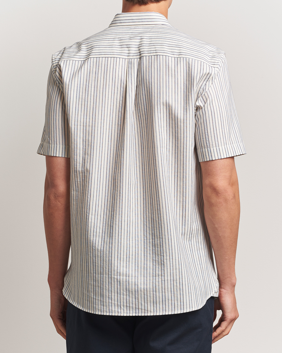 Herr | Skjortor | Sunspel | Vintage Stripe Shirt Ecru/Denim