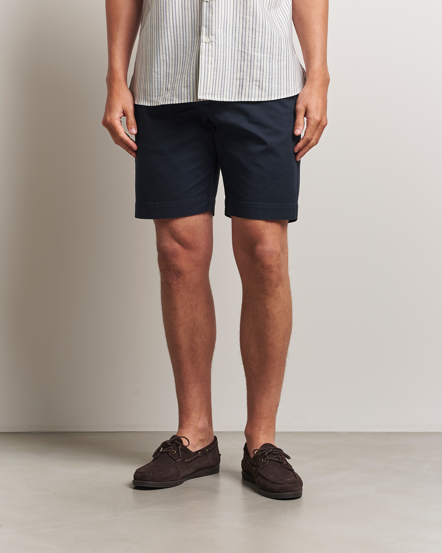 Herr | Shorts | Sunspel | Cotton Chino Shorts Navy