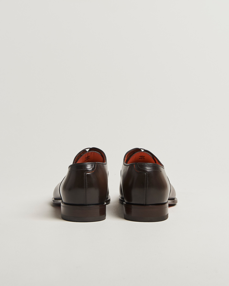 Herr | Oxfords | Santoni | Adrian Oxford Dark Brown Calf