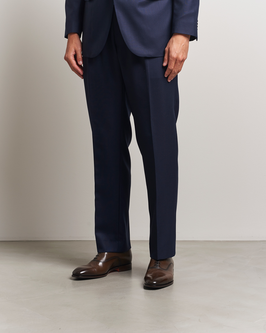 Herr | Oxfords | Santoni | Adrian Oxford Dark Brown Calf