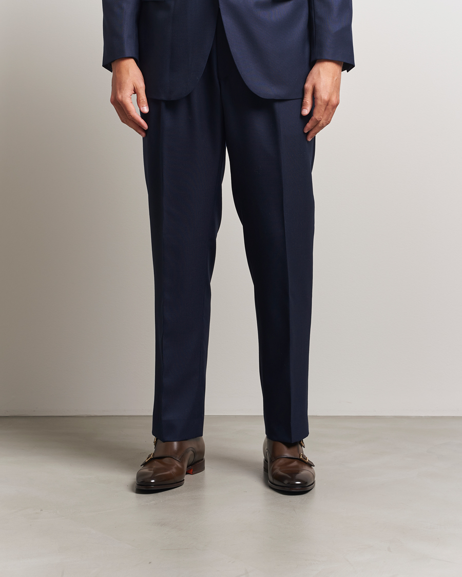 Herr | Munkskor | Santoni | Adrian Double Monk Dark Brown Calf