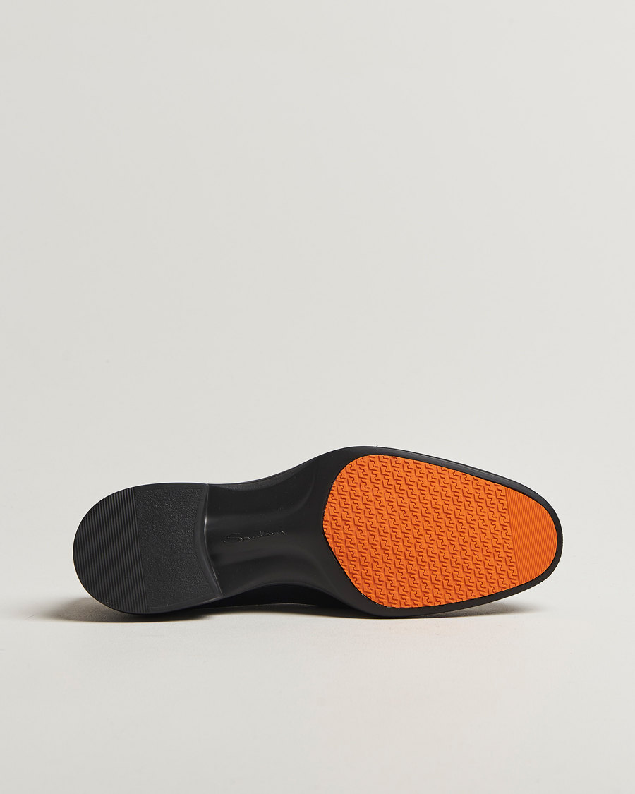 Herr | Loafers | Santoni | Easy Penny Loafer Black Calf