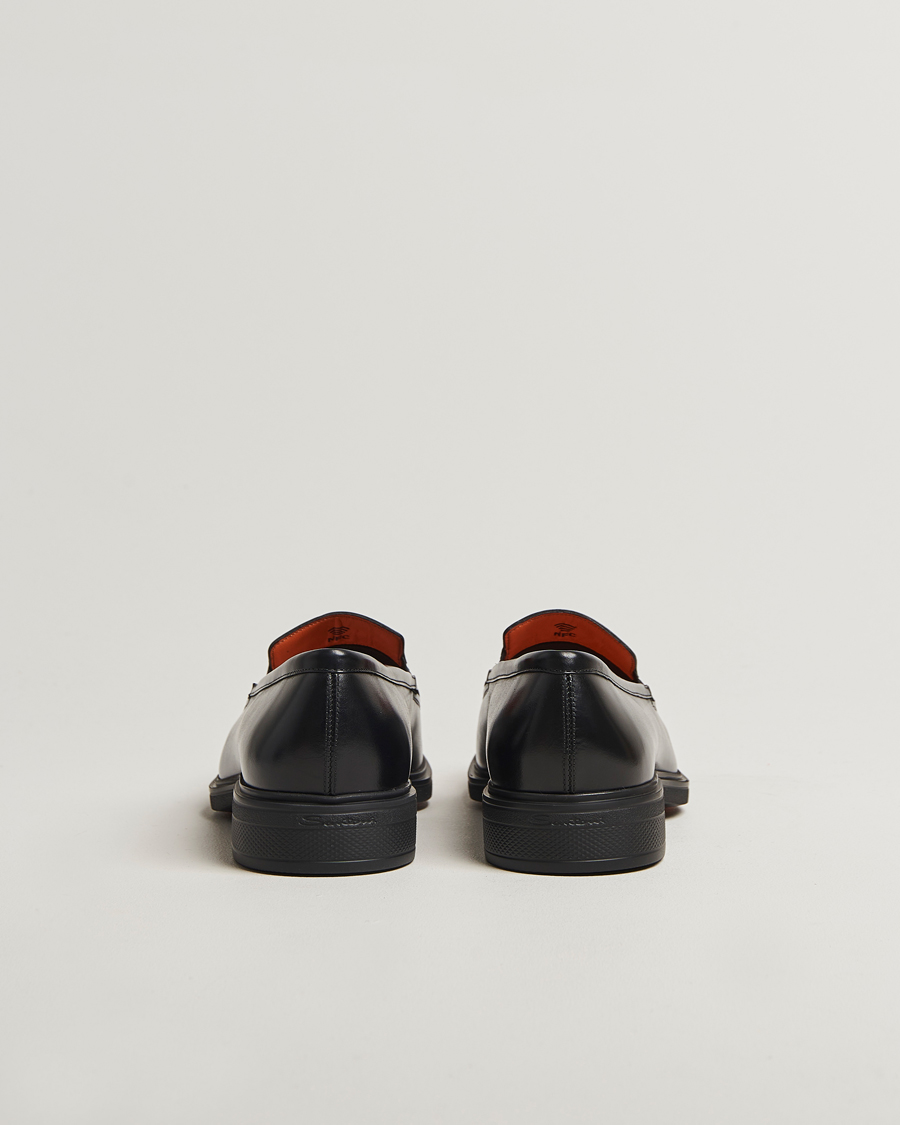 Herr | Loafers | Santoni | Easy Penny Loafer Black Calf