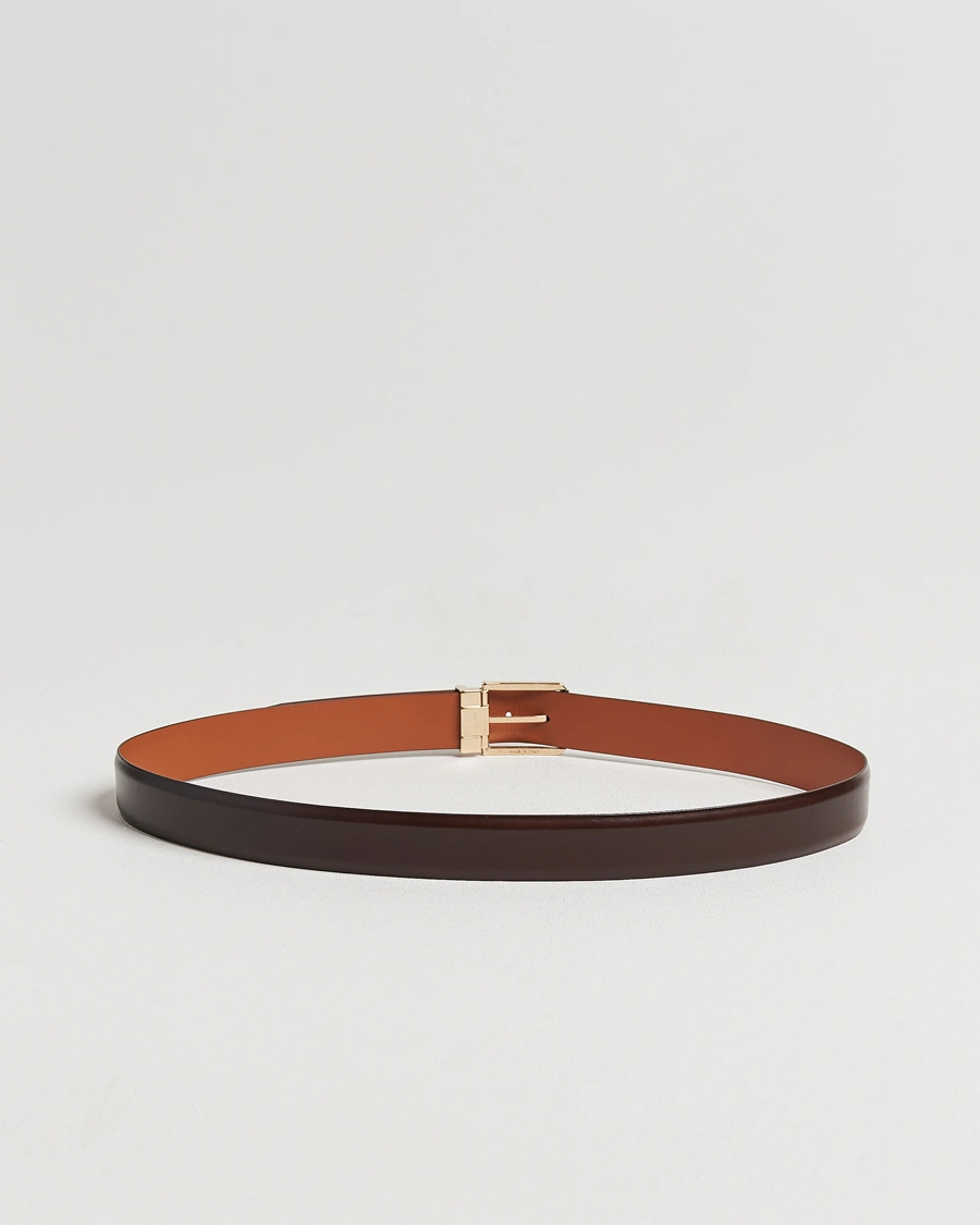Herr | Bälten | Santoni | Classic Leather Belt Dark Brown Calf