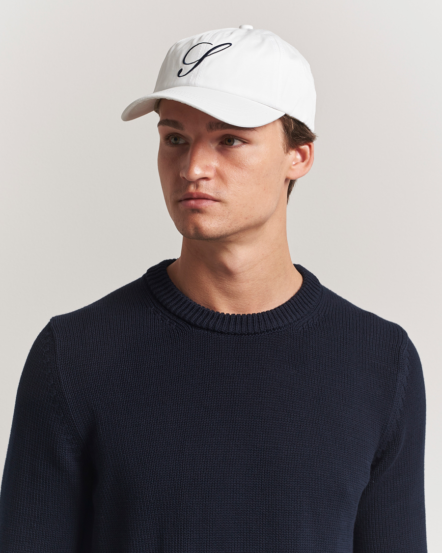 Herr | Stenströms Cotton Logo Cap White | Stenströms | Cotton Logo Cap White