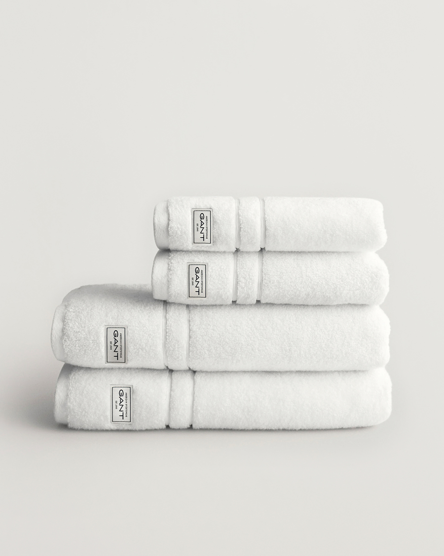 Herr | Textilier | GANT | 4-Pack Premium Towel White