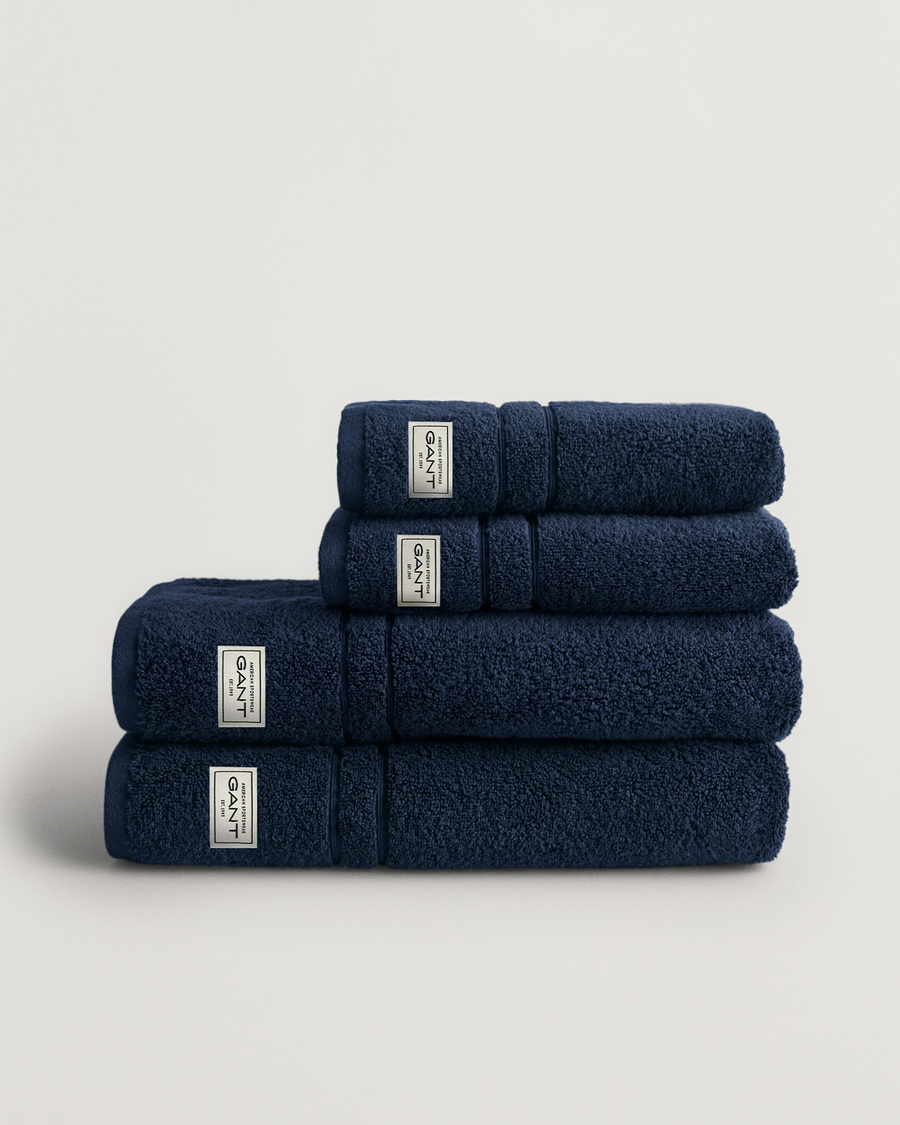 Herr | Textilier | GANT | 4-Pack Premium Towel Marine