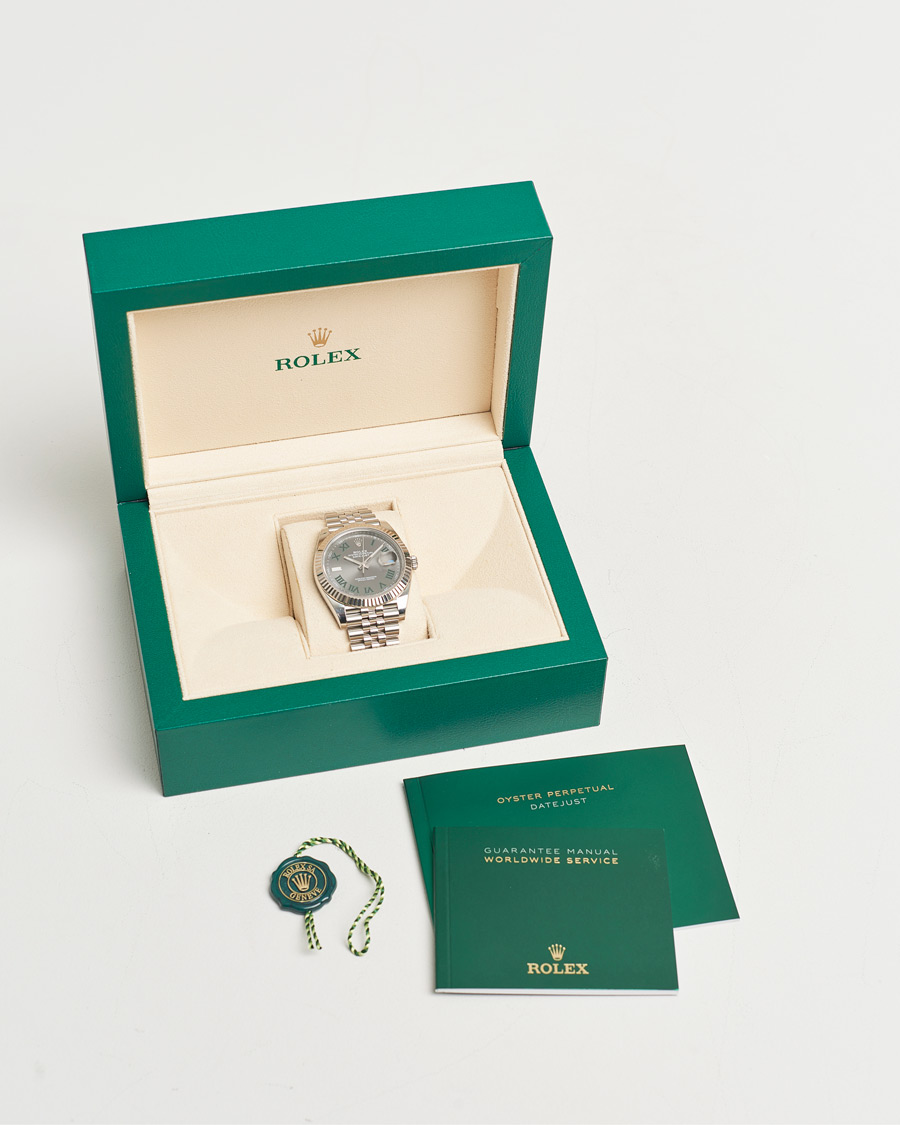 Herr | Rolex Pre-Owned Datejust 41mm Wimbledon | Rolex Pre-Owned | Datejust 41mm Wimbledon