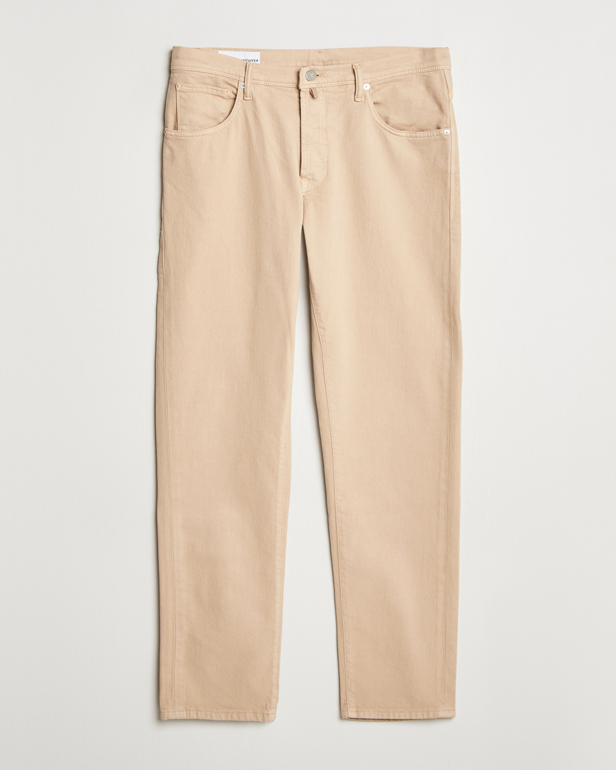 Herr | Byxor | Incotex | 5-Pocket Cotton Stretch Pants Beige