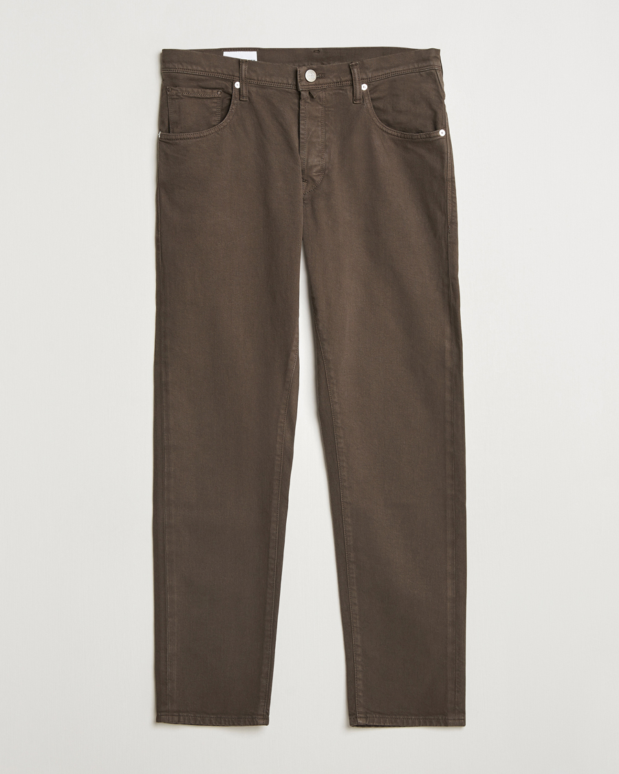 Herr | Byxor | Incotex | 5-Pocket Cotton Stretch Pants Dark Brown