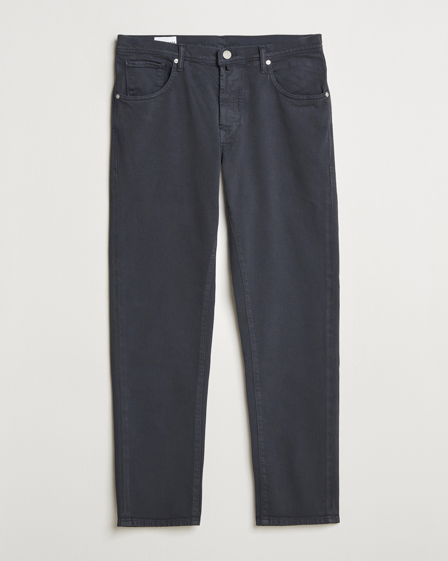 Herr | Byxor | Incotex | 5-Pocket Cotton Stretch Pants Navy