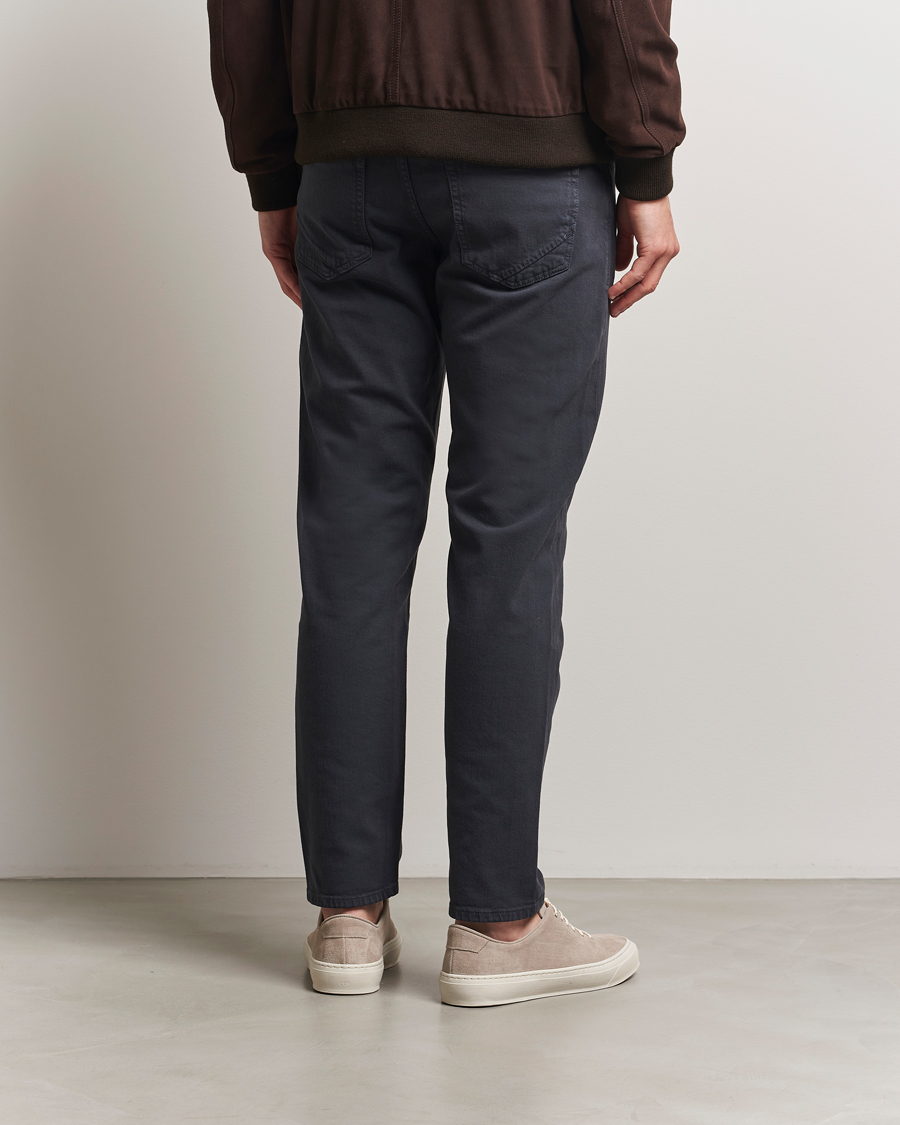 Herr | Byxor | Incotex | 5-Pocket Cotton Stretch Pants Navy