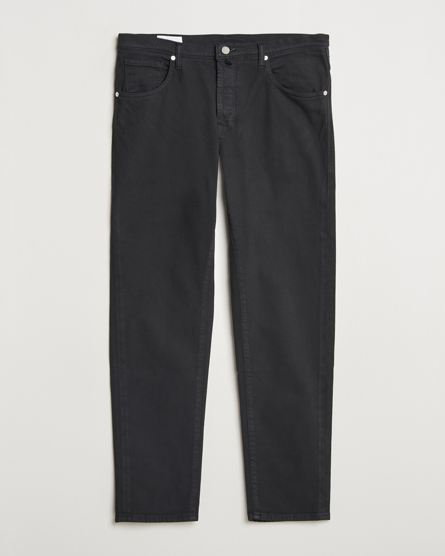 Herr | Byxor | Incotex | 5-Pocket Cotton Stretch Pants Black