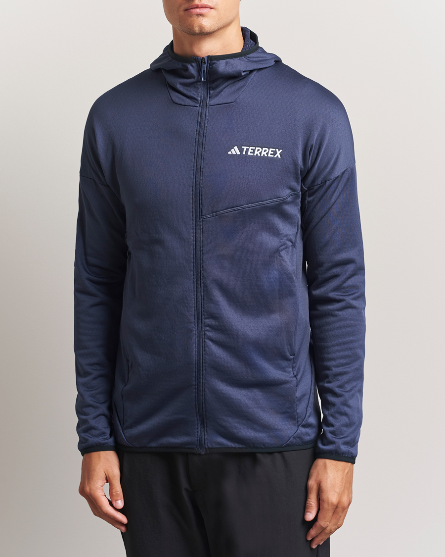 Herr | Tröjor | adidas Performance | XPR Lightweight Fleece Hooded Full Zip Navy