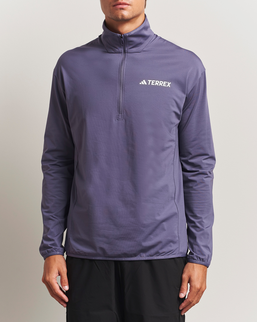 Herr | Tröjor | adidas Performance | MT Lightweight Half Zip Navy