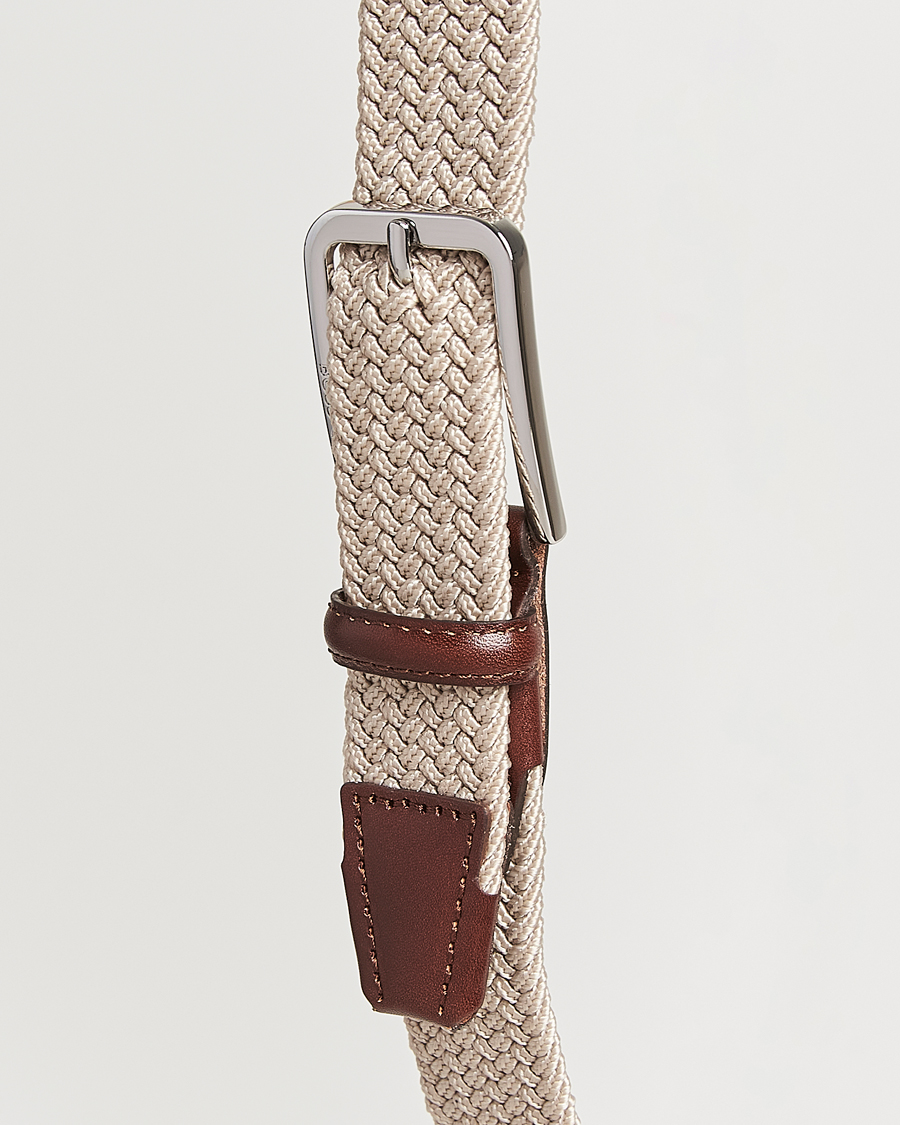 Herr | Bälten | BOSS BLACK | Clorio Elastic Woven Belt Light Beige