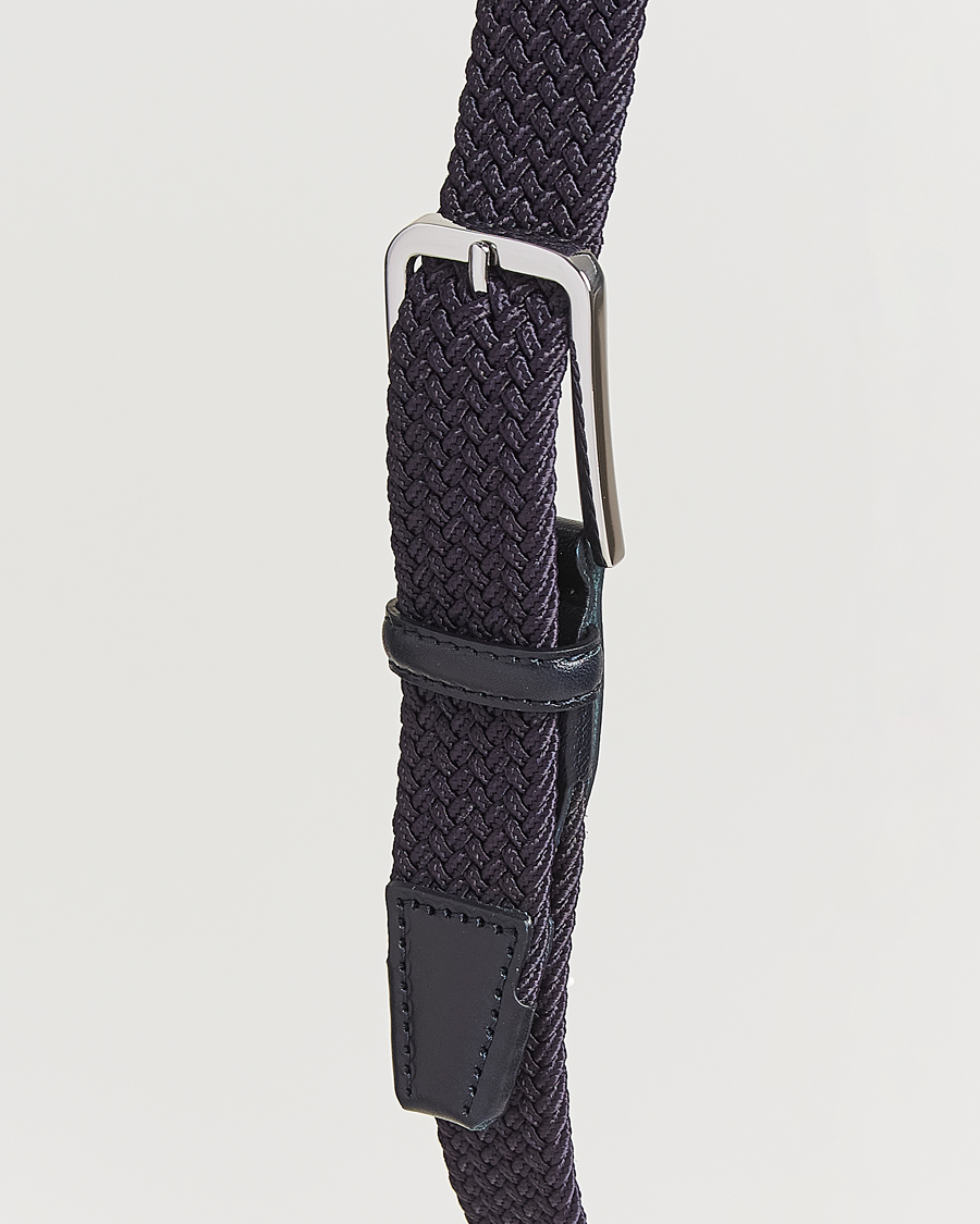 Herr | Bälten | BOSS BLACK | Clorio Elastic Woven Belt Navy