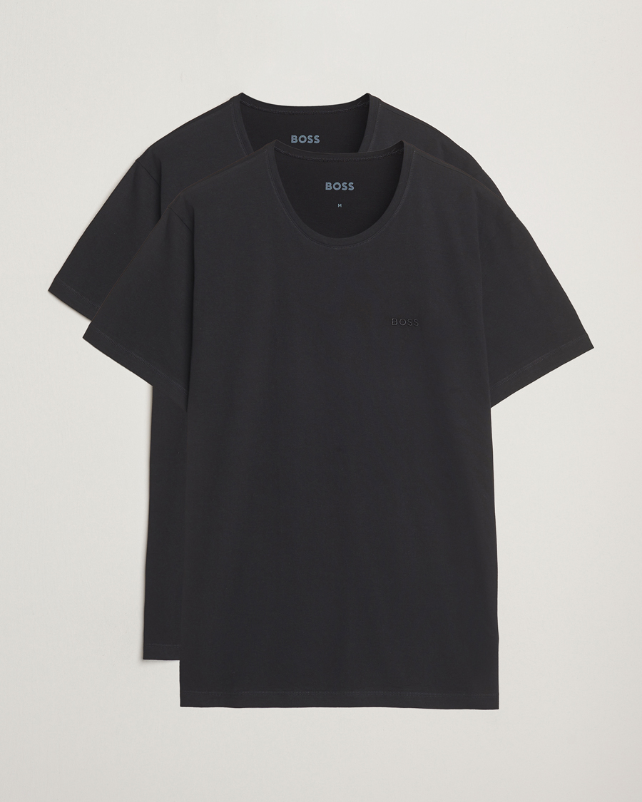 Herr | T-Shirts | BOSS BLACK | 2-Pack Relaxed Fit Crew Neck T-Shirt Black