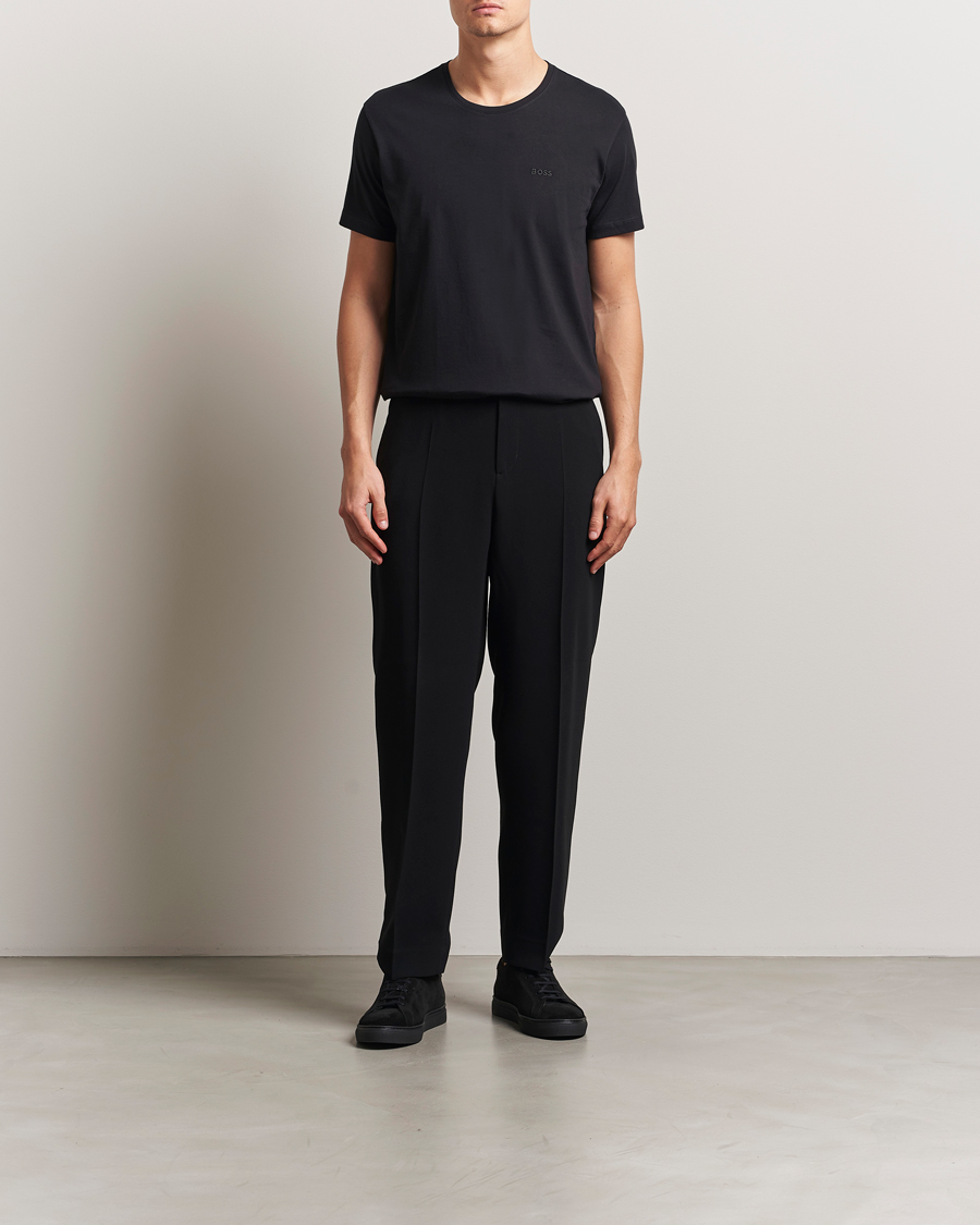 Herr | T-Shirts | BOSS BLACK | 2-Pack Relaxed Fit Crew Neck T-Shirt Black