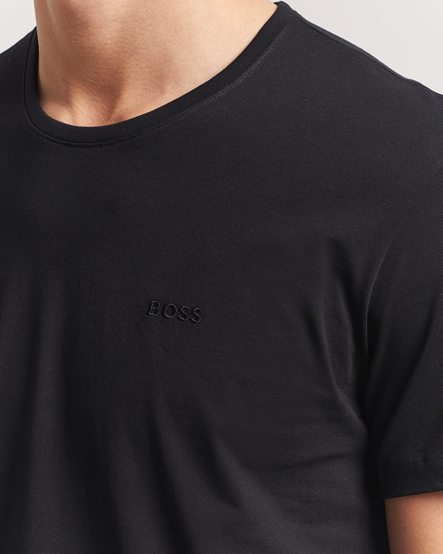 Herr | T-Shirts | BOSS BLACK | 2-Pack Relaxed Fit Crew Neck T-Shirt Black