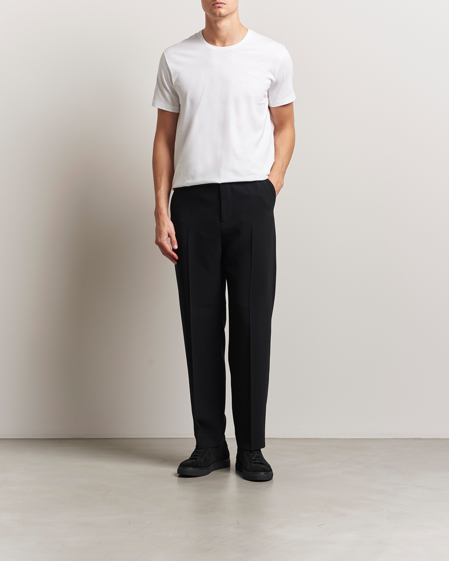 Herr | T-Shirts | BOSS BLACK | 2-Pack Relaxed Fit Crew Neck T-Shirt White