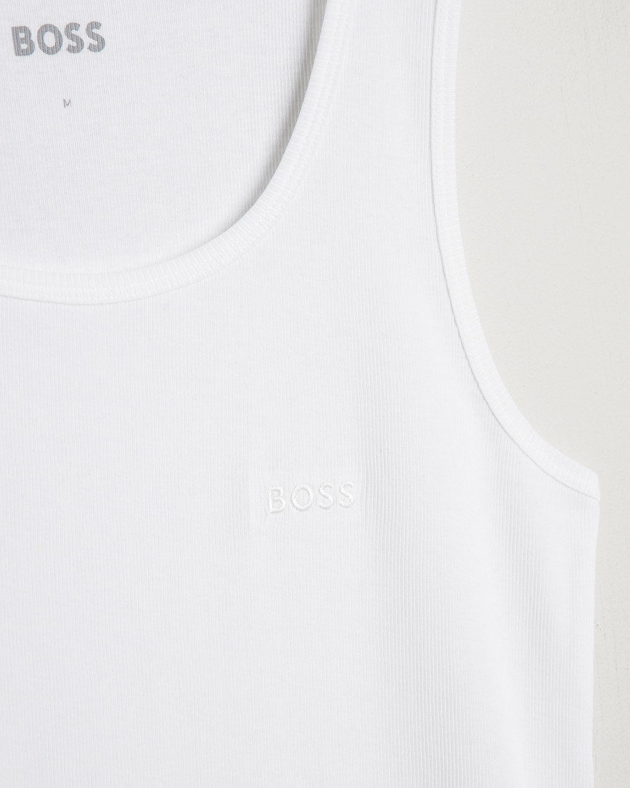 Herr | T-Shirts | BOSS BLACK | 3-Pack Ribbed Tank Top White