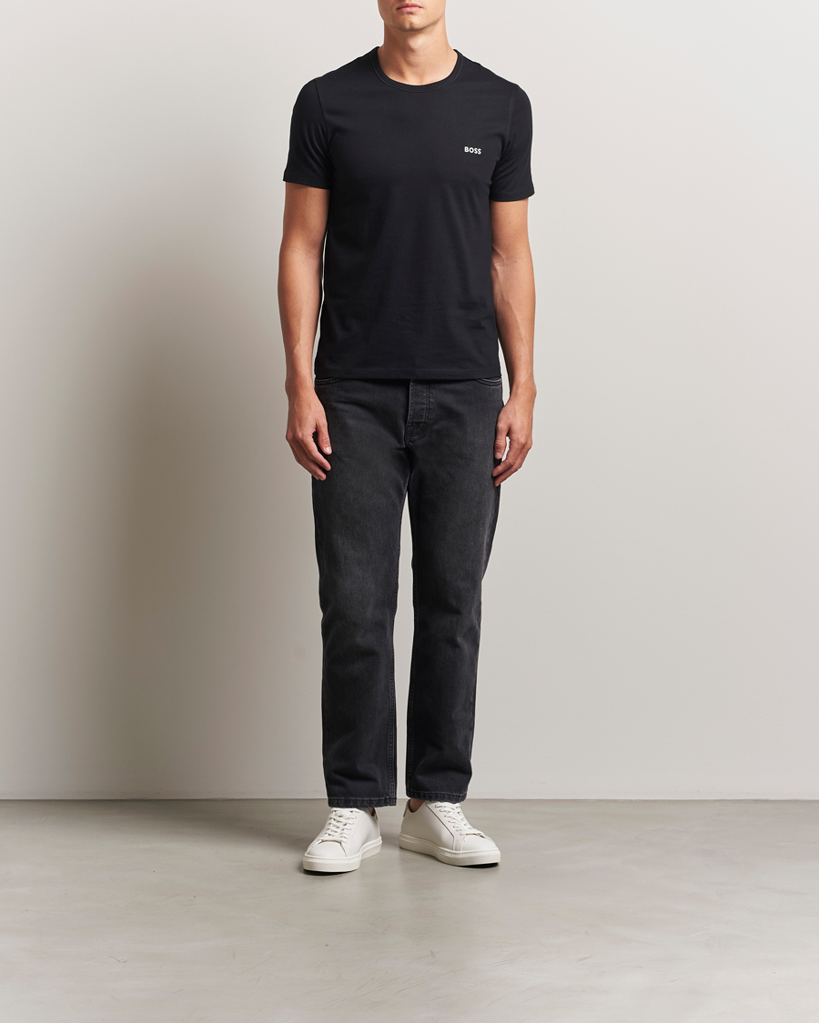 Herr | T-Shirts | BOSS BLACK | 3-Pack Crew Neck T-Shirt Beige/White/Black
