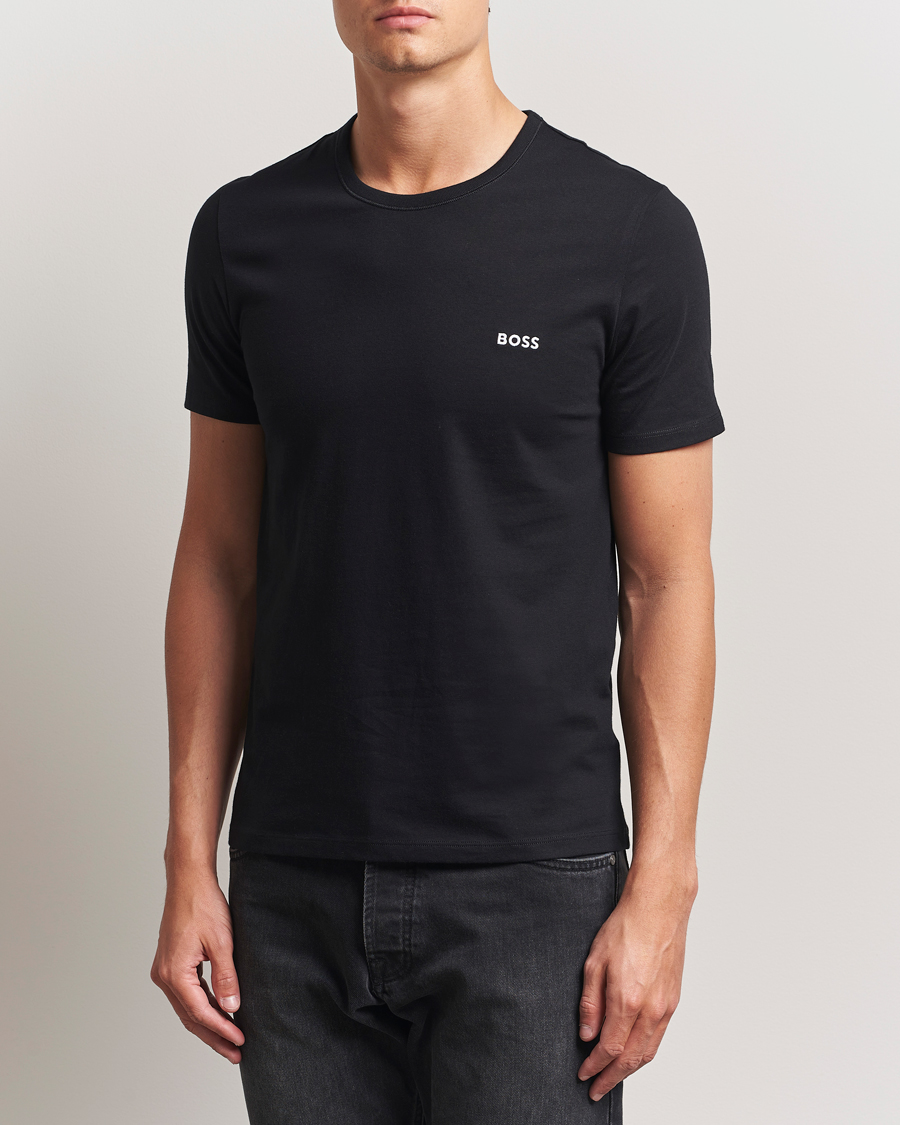 Herr | T-Shirts | BOSS BLACK | 3-Pack Crew Neck T-Shirt Beige/White/Black