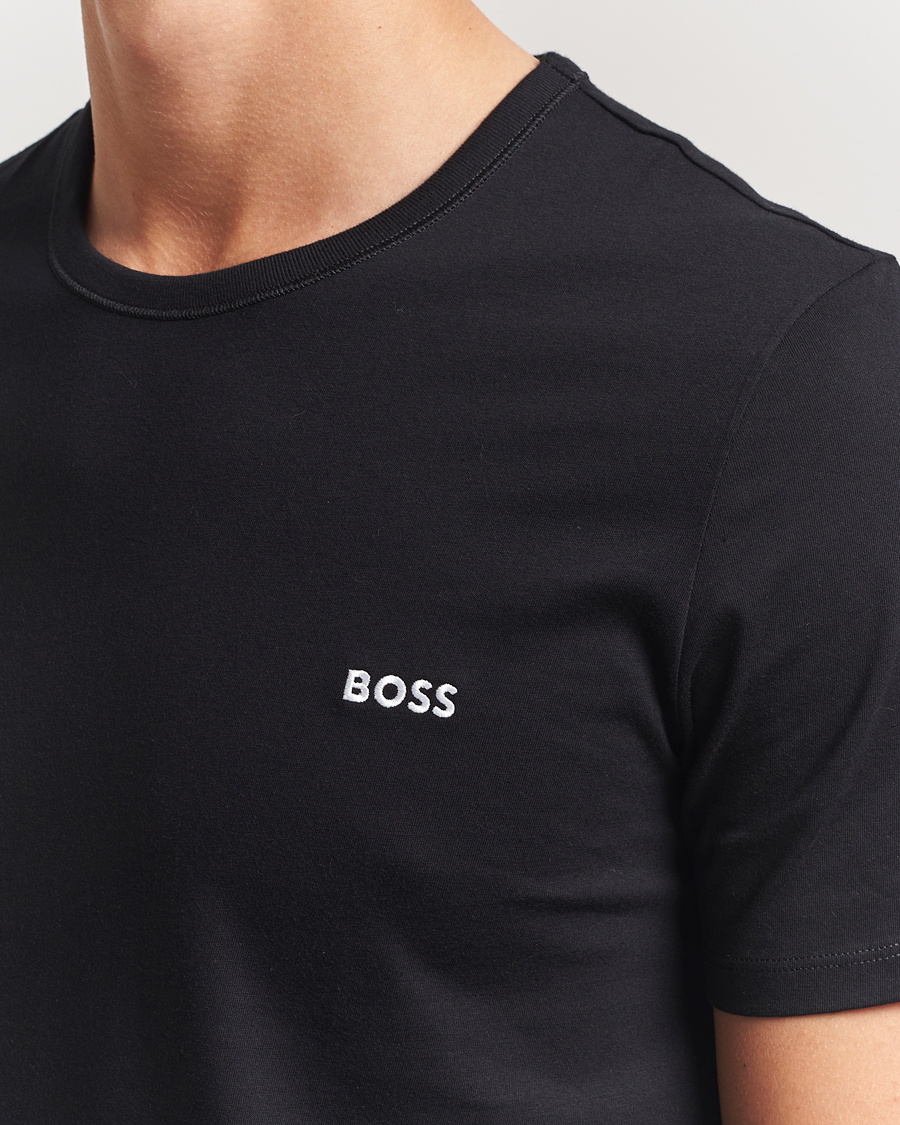 Herr | T-Shirts | BOSS BLACK | 3-Pack Crew Neck T-Shirt Beige/White/Black