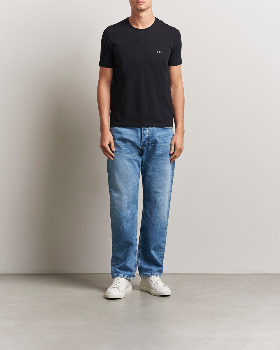 Herr | T-Shirts | BOSS BLACK | 3-Pack Crew Neck T-Shirt White/Navy/Black