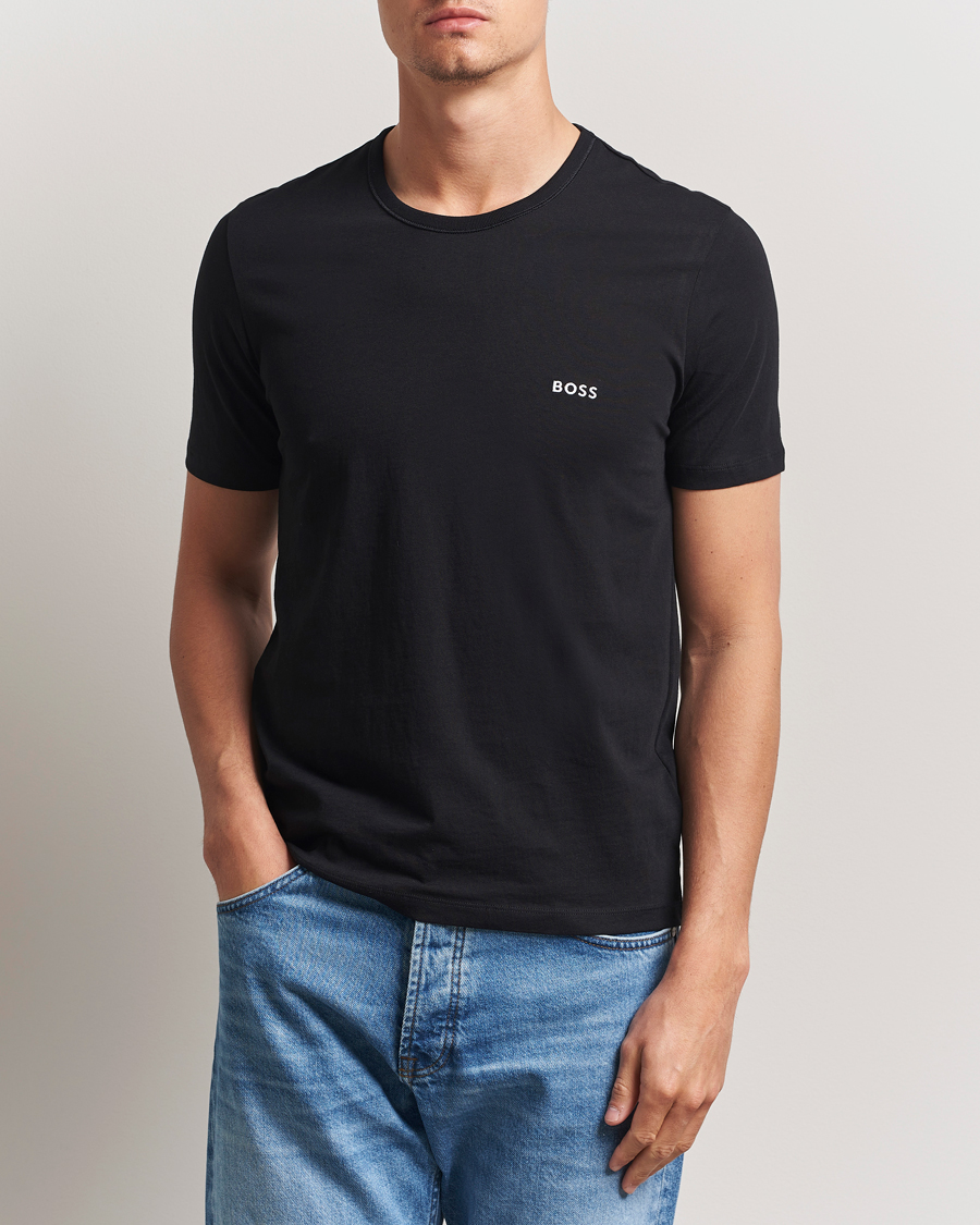 Herr | T-Shirts | BOSS BLACK | 3-Pack Crew Neck T-Shirt White/Navy/Black
