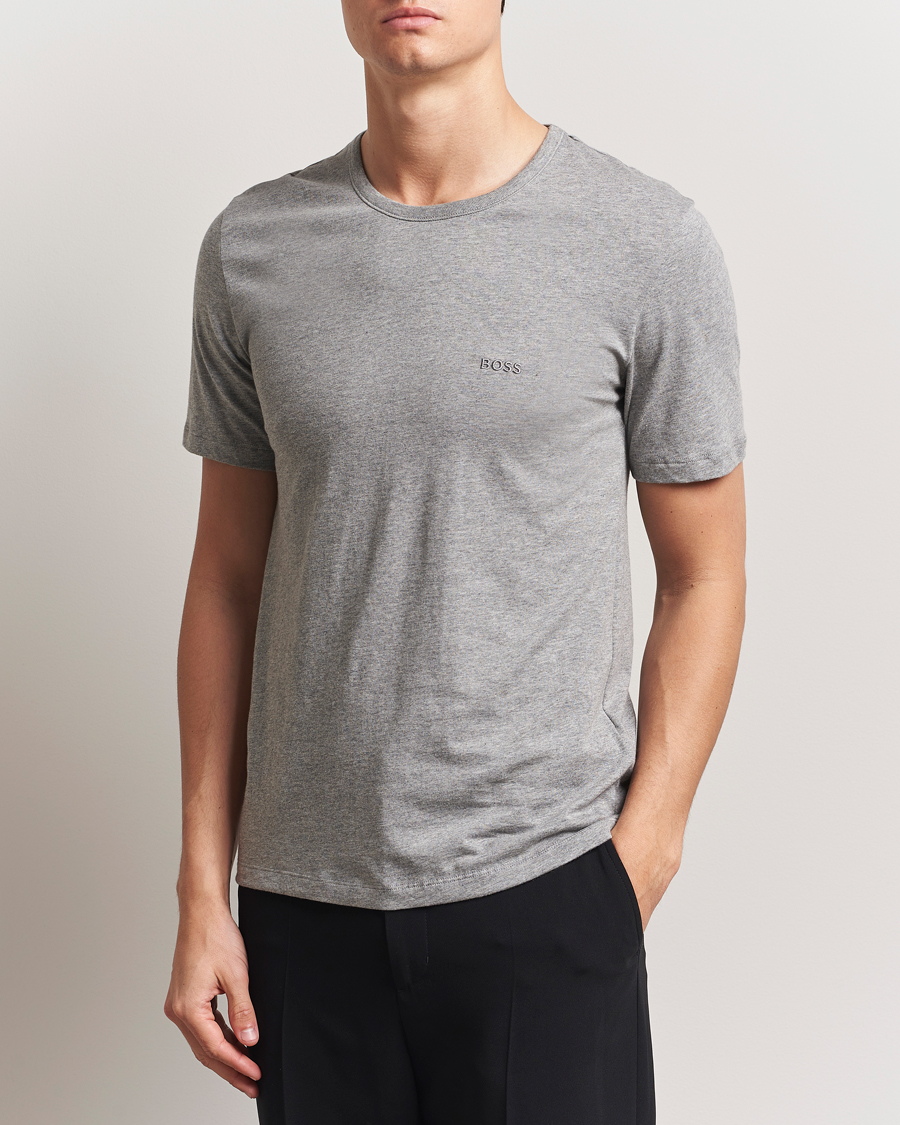 Herr | T-Shirts | BOSS BLACK | 3-Pack Crew Neck T-Shirt White/Grey/Black