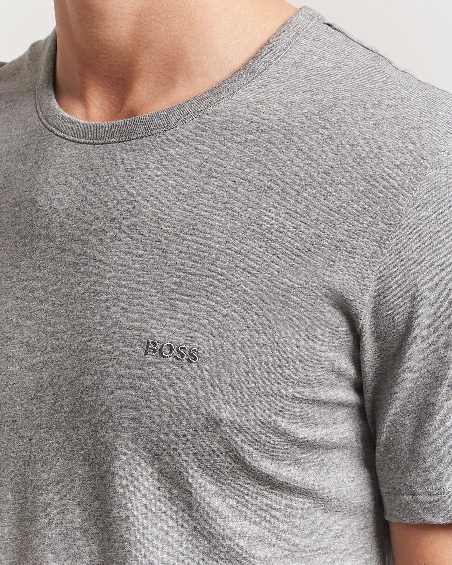 Herr | T-Shirts | BOSS BLACK | 3-Pack Crew Neck T-Shirt White/Grey/Black