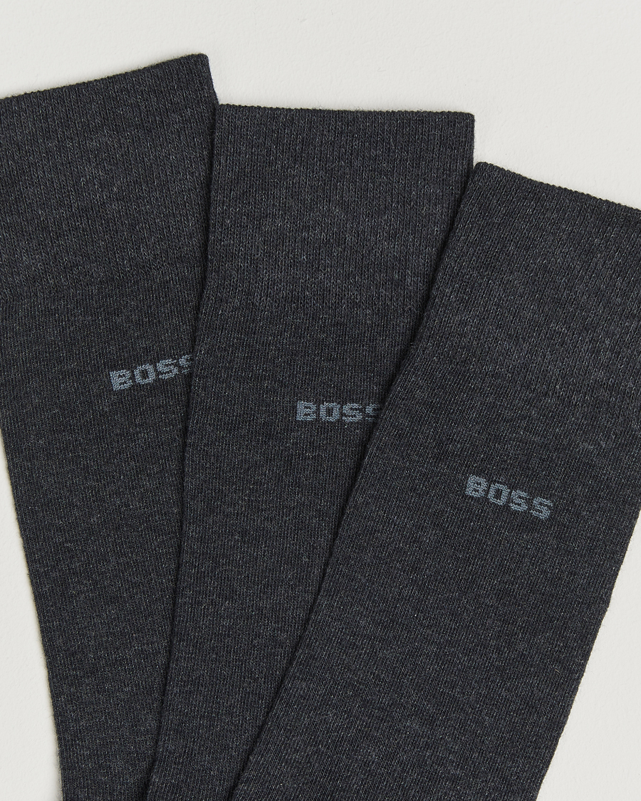 Herr | Underkläder | BOSS BLACK | 3-Pack RS Uni Socks Charcoal