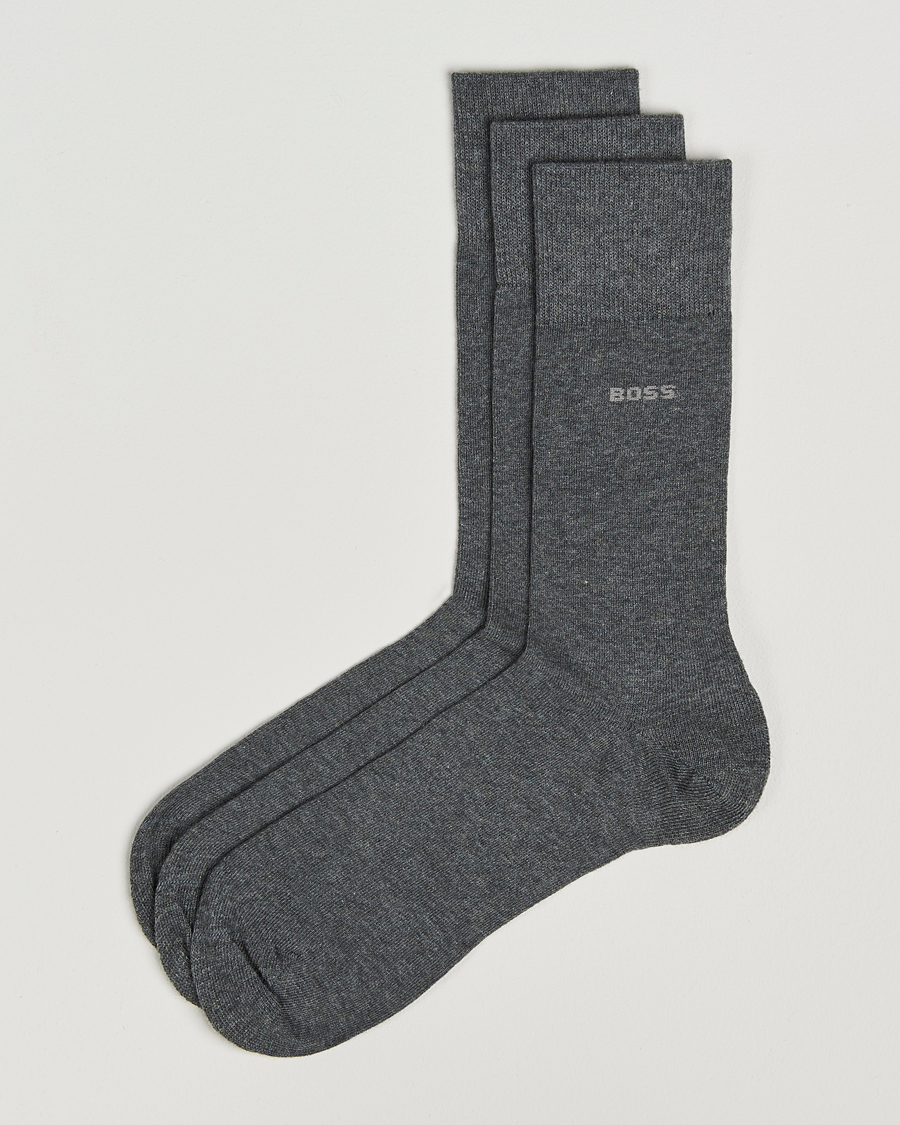 Herr | Underkläder | BOSS BLACK | 3-Pack RS Uni Socks Medium Grey