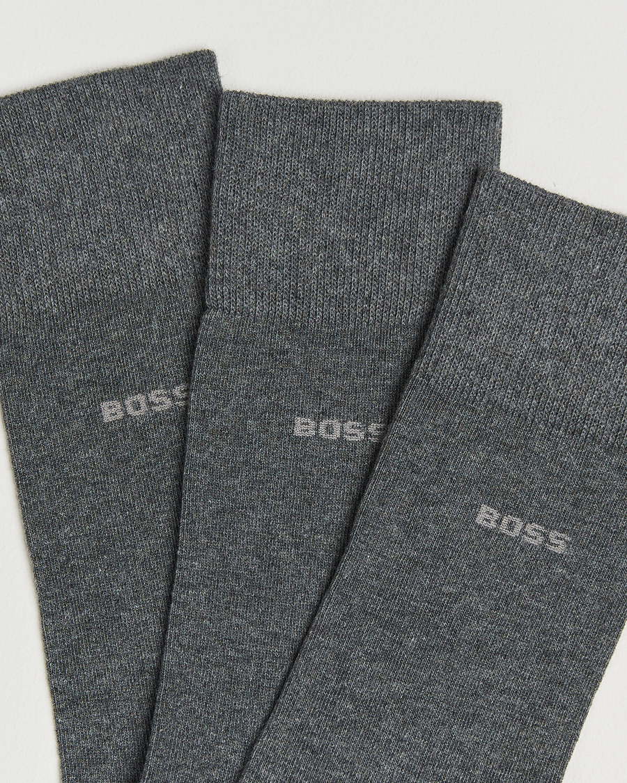 Herr | Underkläder | BOSS BLACK | 3-Pack RS Uni Socks Medium Grey