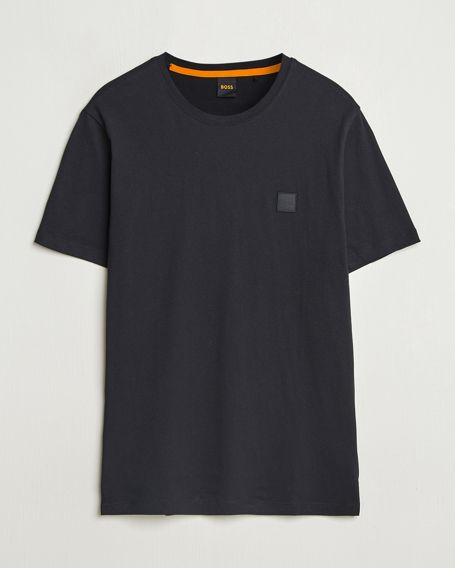 Herr | T-Shirts | BOSS ORANGE | Tales Logo Crew Neck T-Shirt Black