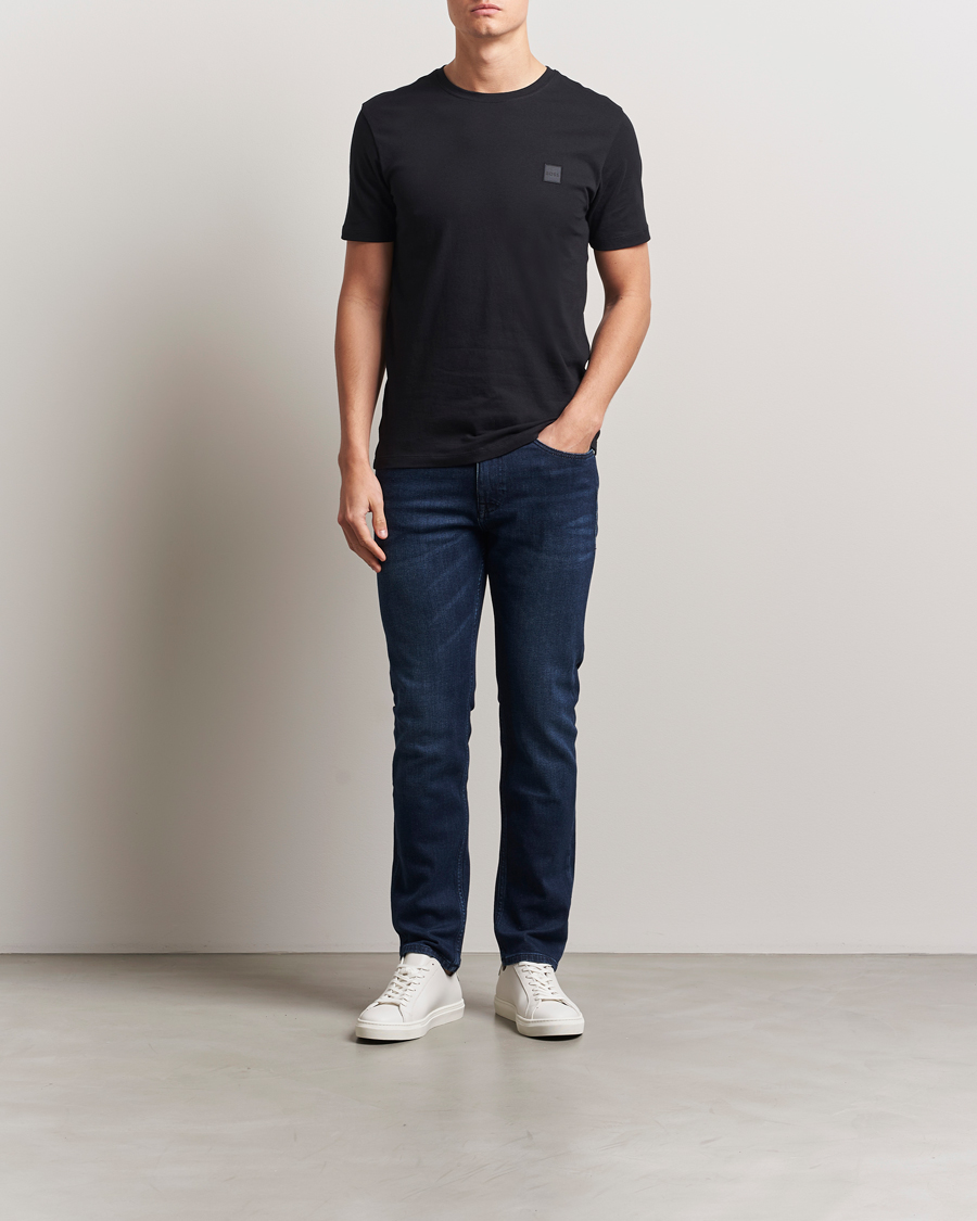 Herr | T-Shirts | BOSS ORANGE | Tales Logo Crew Neck T-Shirt Black