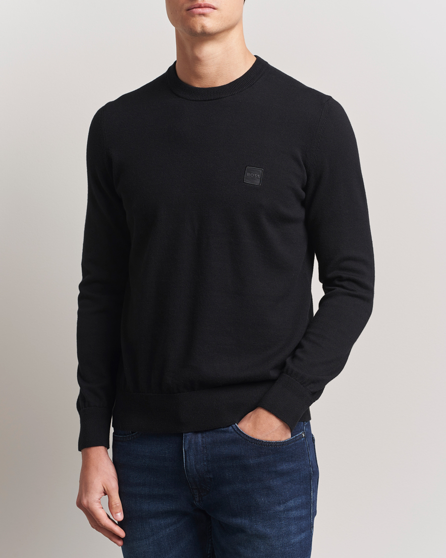 Herr | Tröjor | BOSS ORANGE | Kanovano Knitted Sweater Black