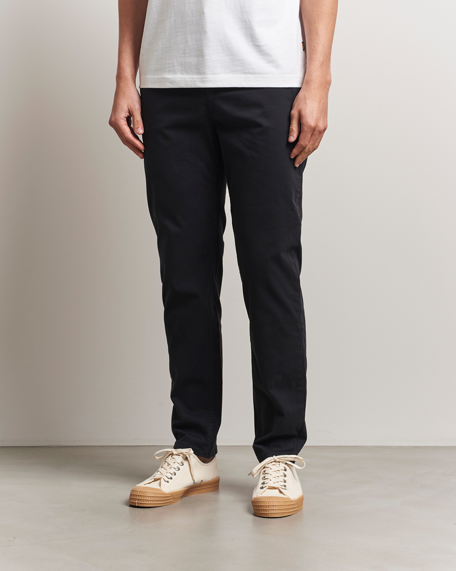 Herr | Byxor | BOSS ORANGE | Tapered Fit Cotton Chinos Black