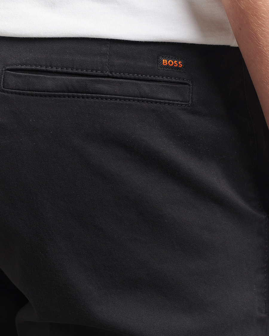 Herr | Byxor | BOSS ORANGE | Tapered Fit Cotton Chinos Black