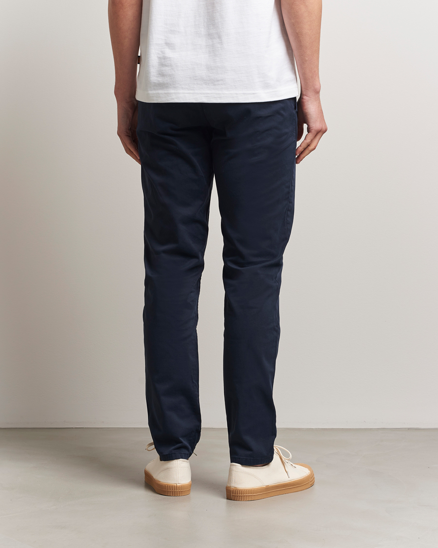 Herr | Byxor | BOSS ORANGE | Tapered Fit Cotton Chinos Dark Blue
